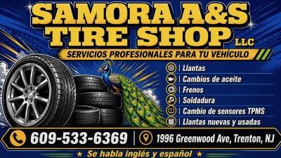 Used tires Samora A&S tire shop Address1996 Greenwood ave Trenton nj, Trenton, New Jersey