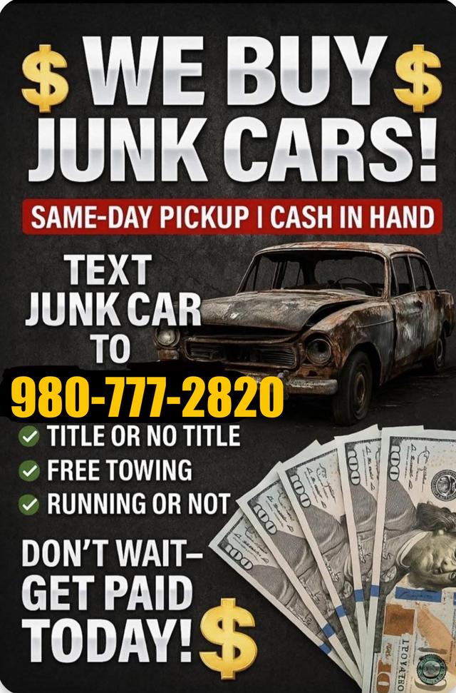 WE BUY JUNK CARS TOW JUNK, Charlotte, North Carolina