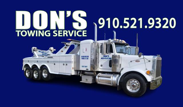 Don's Wrecker Service and Auto Electric Heavy Duty Large Towing, Pembroke, North Carolina