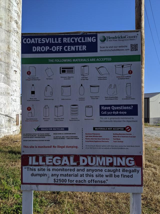Coatesville Recycling Drop-off Center, Coatesville, Indiana