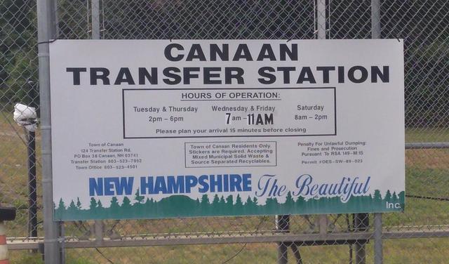 Town of Canaan Transfer Station and Recycling Center