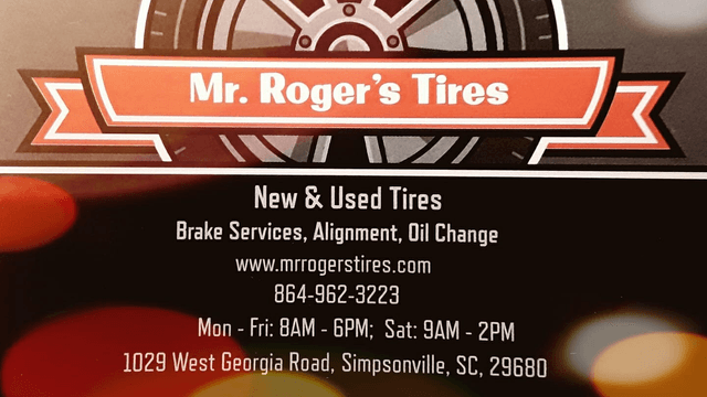 Mr Roger's Tires & Towing, Piedmont, South Carolina