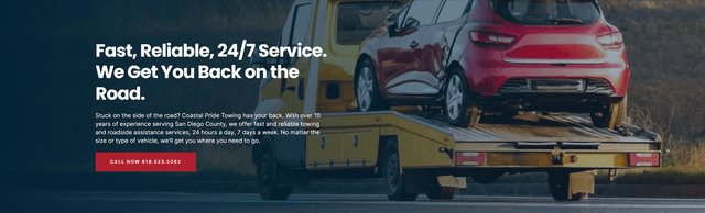 Coastal Pride Towing, Inc., Rancho San Diego, California