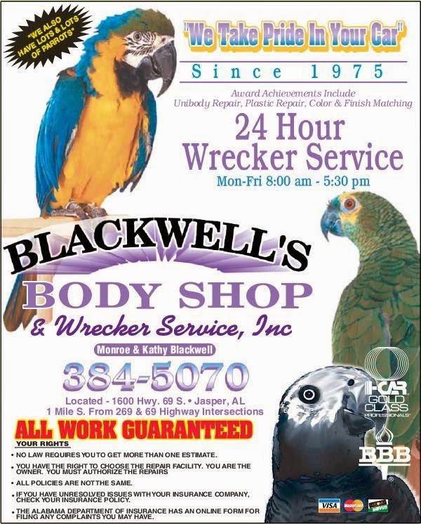Blackwell's Body Shop & Wrecker Service, Inc.