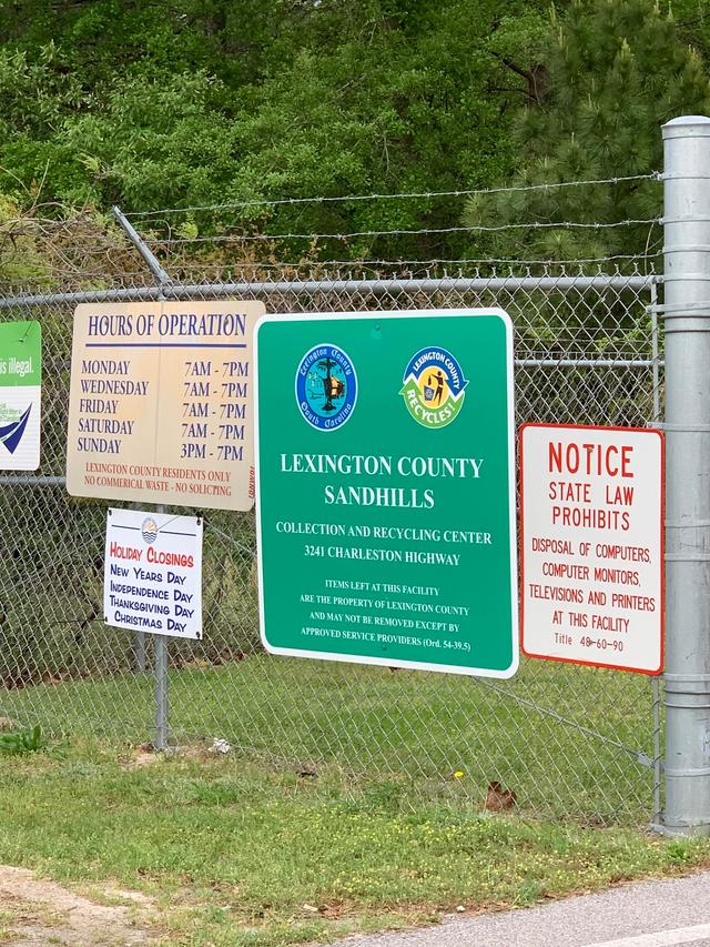 Lexington County Collection and Recycling Center at Sandhills in West Columbia, West Columbia, South Carolina