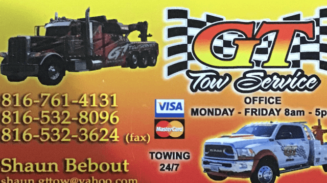 GT Tow Service, Raymore, Missouri