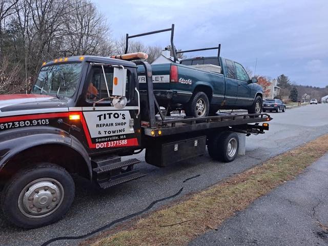 Tito's repair shop and towing, Somerville, Massachusetts