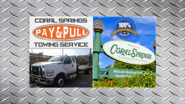 Coral Springs PAY&PULL Towing Service, West Palm Beach, Florida