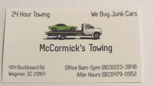 McCormick’s Towing