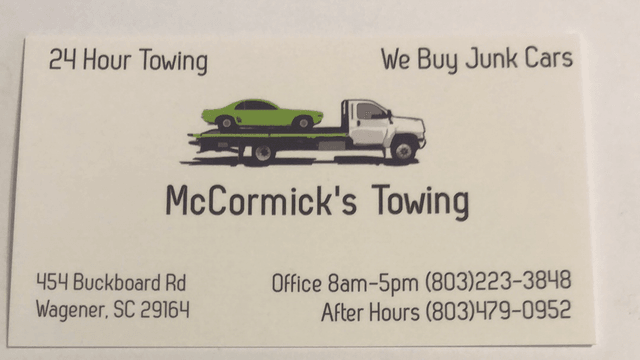 McCormick’s Towing