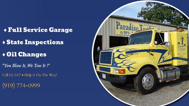 Paradise Towing & Recovery, Sanford, North Carolina