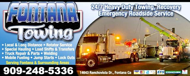Fontana Towing, San Bernardino, California