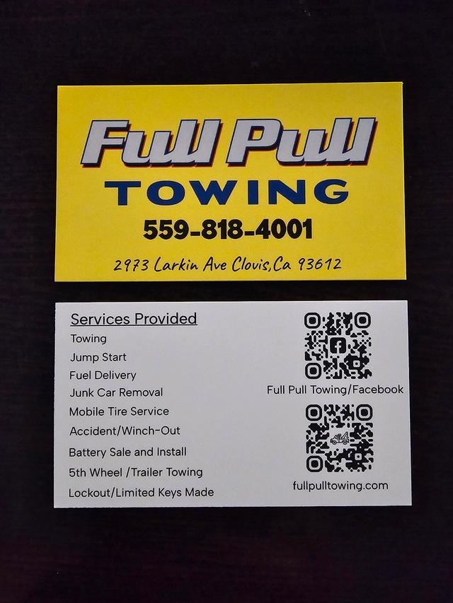 Full Pull Towing, Clovis, California