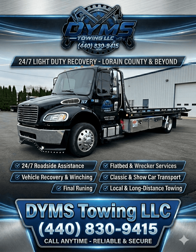 DYMS Towing LLC, Lorain, Ohio