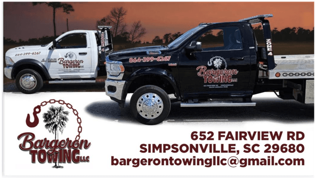 Bargeron Towing, Simpsonville, South Carolina