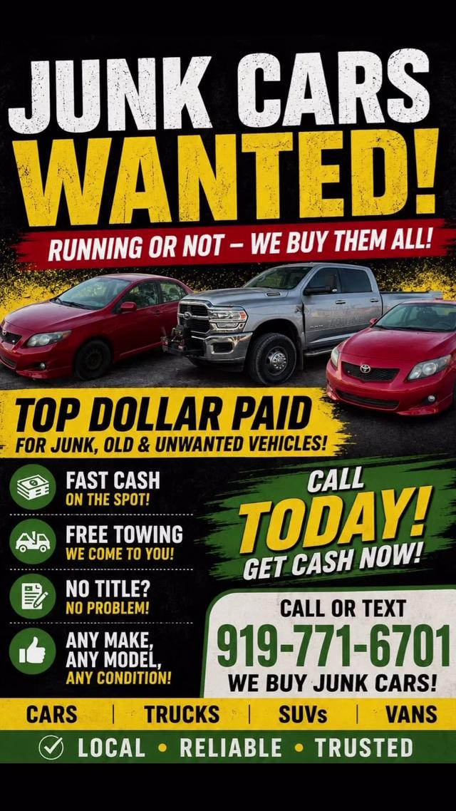 Nick's Towing & roadside (( we buy cars running or not ))