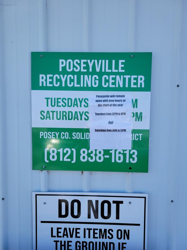 Posey County Recycling, Poseyville, Indiana